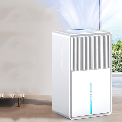 Household Dehumidifier, Warm Air Clothes Dryer, Ultra-Quiet Bedroom Basement Dehumidifier, Anti-Corrosion and Moisture-Proof Dehumidifier,White