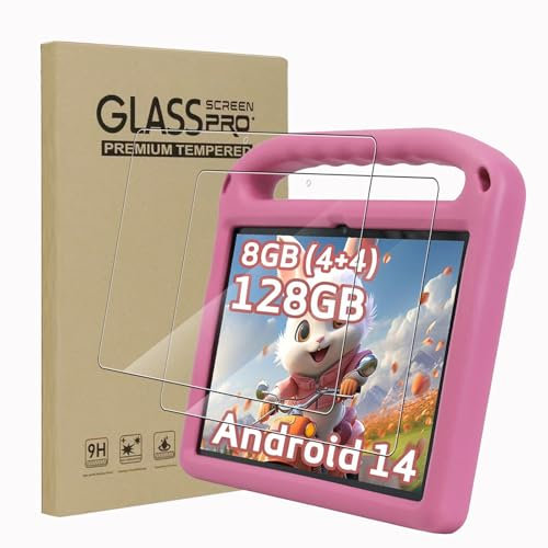 KZIOACSH 2 Pack Screen Protector for CWOWDEFU Kids Tablet/CWOWDEFU Tablet Pro/CWOWDEFU Tablet 10 Inch, Ultra Clear Anti-Scratch Tempered Glass 9H Hardness Anti-Fingerprint Protective Screen Guard