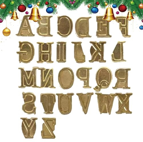 Alphabet Stempel Set - Langlebige Brandmalerei Tipps, Buchstabenstempel Gravur | Vielseitiges Holzbrennset Hitzebeständige Bastelstempel Scu Kopf Werkzeuge