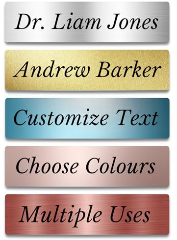 Custom Made Sign - Personalised Metal Door Sign, Bespoke Design Colour Options & Multiple Uses, Name, Text, Room, Business Walls & Home