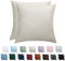 Tifschlaf Kissenbezug 80x80 2er Set - Kopfkissenbezug 80 x 80 Beige mit Reißverschluss aus Mikrofaser Weich, 80x80cm Pillow Case