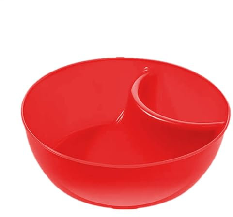 Nacho Serviertablett – Chip- und Dip-Schüsseln, Chip- und Dip-Servierplatte, Anti-Beschlag-geteilte Müsli-Servierschale, stapelbarer Teller mit Dip-Abschnitt, Crackerschalen, geteilte Platten,