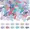 HOBBIESAY 120 cuentas de cristal de peces de colores de 12 estilos, cuentas de cristal transparente para pulseras y manualidades, agujero de 0,8 a 1 mm