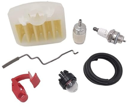 HQQYGDM Für Luftfilter, Kraftstoffschlauch, für Zündkerze, Wartung, für Service-Kit für Husqvarna 350 340 345 346 XP 351 353 Kettensägen-Ersatzteile