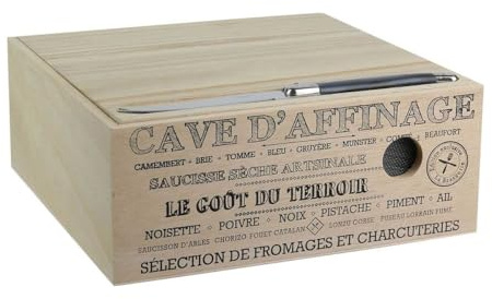 AltoBuy Cave à Fromage en Bois avec Couteau - Cheese