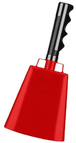 Beimus 22,9 cm große Kuhglocken aus Metall mit Griff für Abschlussfeier, Zeremonie, Kuhglocken für Sportveranstaltungen, Jubeln und Festivals