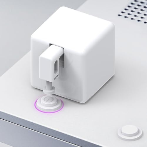Getdoublerich Fingerbots Plus Smarts-Tasten-Drücker, Roboter-Tasten-Druckknopf mit Touch-Steuerung für Fernbedienung mit Smarts Life App, Sprachbefehle, Timer (weiß)
