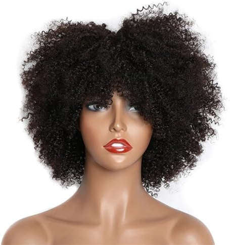 Wave Lace Front Wigs Short Curly Human Hair Wig, Brazilian Bob Wig, No Glue No Lace Front Wig for Black Women Natural Synthetic Hair Wigs(14inches)