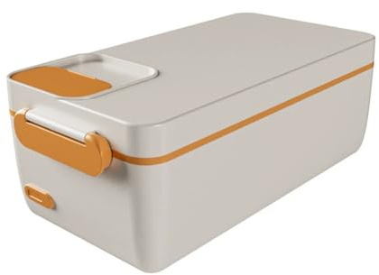 Uxsjakjsd Portable Wireless Electric Lunch Box Heated Food Container Stainless Steel Removable for Travel Heater A