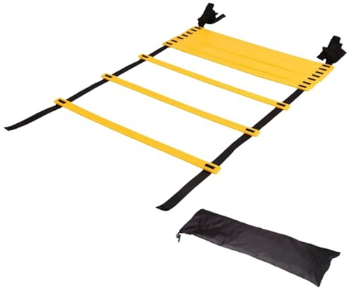 Agility Ladder Trainer, Speed Training Ladder, Tangle-Free Straps With Carry Bag, Quick Setup Fitness Equipment, Skills Exercise Tool For Sports, Practice, Drills, Gym, Woman, Men