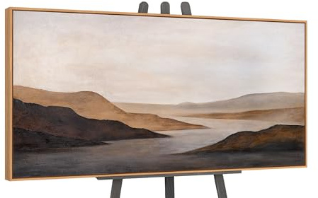YS-Art Modern Acrylbild auf Leinwand Landschaft handgemalt mit Rahmen