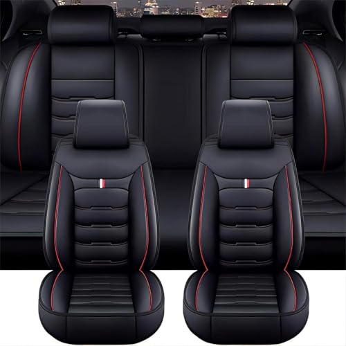 SZFCL Auto Sitzbezüge Set Autositzbezüge für Mitsubishi Eclipse Cross 2017 2018 2019-2021 2022 2023 2024 2025 2026, Vorne Und Hinten Leder Auto-Schonbezüge Wasserdicht Sitzschoner Zubehör