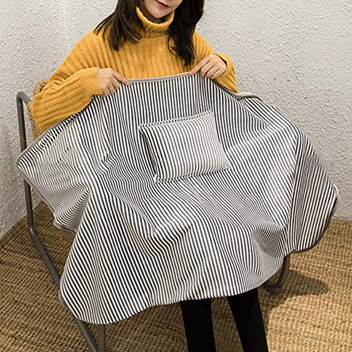TYCIONG Elektrische Heizdecke, USB, Haushalt, Büro, Bein, Körper, Warme Abdeckung, Kissen, Heizkissen Zum Lesen und Arbeiten, Dunkelgrau, 114,9 X 74,9 Cm (Dunkelgrau)