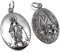 Inmaculada Romero IR Silber Medaille Anhänger 30mm 925m Gesetz. Miraculous solide glatt 23mm breit. unisex
