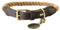 HUNTER List Hundehalsband, Leder, maritim, strapazierfähig, wetterfest, geschmeidig, 50 (S-M), beige