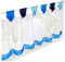 BAILEY JO 1er-Pack Scheibengardine Voile Transparent Raffrollo Bunt Kleine Kaffee Vorhang (HxB 45x140cm, blau)