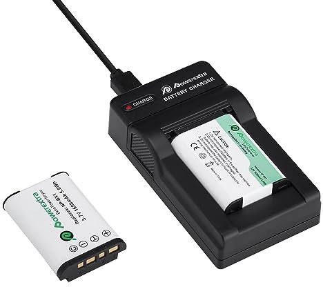 Powerextra Lot de 2 Batterie de Rechange NP-BX1 1600mAH et Chargeur pour NP-BX1 M8 et Cyber-Shot DSC-RX100 DSC-RX100 II DSC-RX100M II DSC-RX100 III DSC-RX100 V DSC-RX100 IV HDR-CX405