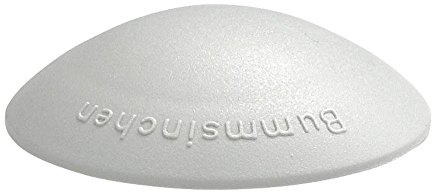 Türstopper, Türpuffer BUMMSINCHEN - aus Kunststoff - 40mm Durchmesser - Höhe ca. 12mm - grau - 5 Stück