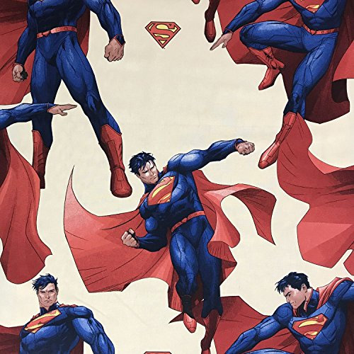 Superman-Cavill-Neuheit Premium Grade 100% Baumwolle Feingewebe Kinder Vorhang Bettwäsche Stoff 140cm breit - Meterware