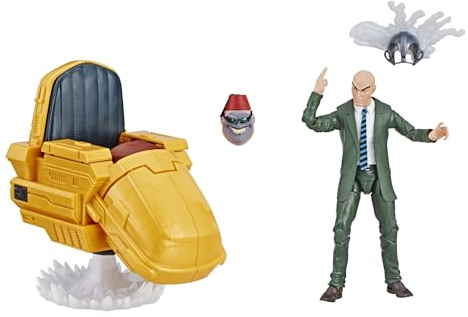 Marvel Legends Series 6 Professor X with Hover Chair | Marvel Legends Infinite - Figura de acción y vehículo de 6 pulgadas serie Riders - Profesor X con reedición de silla flotante