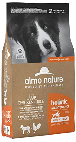 almo nature Holistic Maintenance M-L, Agnello, Pollo e Riso - Sacco da 12 kg