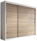 mb-moebel Kleiderschrank Schwebetürenschrank, Kleiderstange und Einlegeboden für Schlafzimmer Wohnzimmer Schiebetüren Schrank Modern Design 250 cm ELBA II (Weiß+ Sonoma)