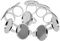 Bonarty 10x Einstellbare Ringrohlinge Fassungen DIY Schmuck für Cabochons 25mm - Weißes Goldenes