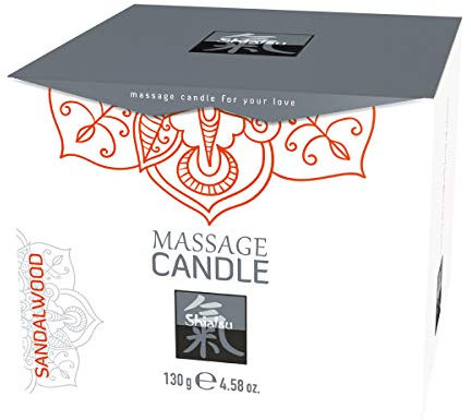 Shiatsu Massage Kerze für die Partnermassage mit erotischen Duft von Sandalwood