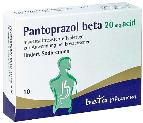 PANTOPRAZOL beta 20 mg acid magensaftres.Tabletten