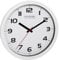 TFA Dostmann Wanduhr Analog, Glas,60.3050, gut ablesbar, L 305 x B 38 x H 305 mm (weiß mit Batterie)