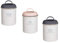Swan household ® - Tea Coffee Sugar Retro Canisters Storage Jars with Air Tight Lids Matt Finished S/Steel (Set of 3)