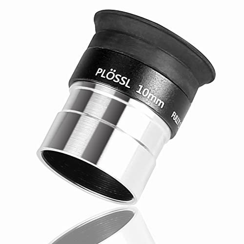 SOLOMARK Plössl-Teleskop-Okular 10 mm, 1,25 Zoll, Aluminium, Kunststoff, Schwarz