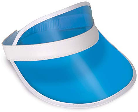Transparentes blaues Kunststoff-Visier für Händler