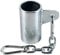 Robert Baraban T-Bar Hülse, Langhanteltrainer Aufsatz, Core Trainer Befestigung mit Kette und Karabiner, verzinkt, für 50mm Stange