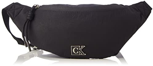 Calvin Klein Jeans Damen Feminine Nylon Waist Bag Taschen, Schwarz, M EU