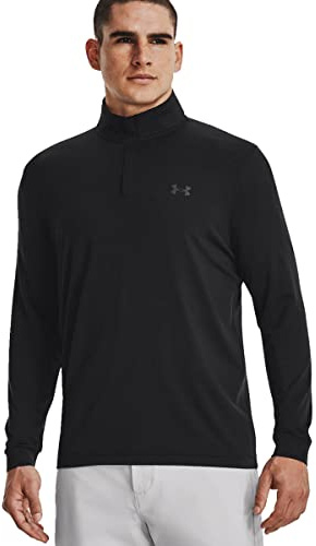 Under Armour Mens Warmup Tops Men's Ua Playoff ¼ Zip, Black, 1370155-001, 3XL