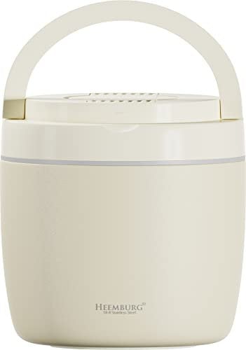 Heemburg Thermal Food Flask Jar Lunch Box Stainless Steel Insulated Double Wall Thermo Container for Meals, Soup or Fruit, for Office and Outdoors