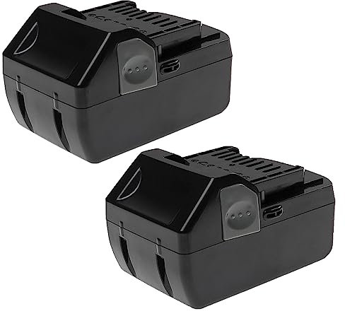 EXTENSILO 2x batteria sostituisce Hitachi/Hikoki 330557, BSL 1815X, BSL 1830 per attrezzi da lavoro, aspirapolvere (5000 mAh, Li-Ion, 18 V)