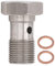 Universal 12 Mm Durchmesser M12 X 1,0 Banjo Schlauch Barb Bolt Fittings, Metrisches Gewinde Banjo Bolt Brake Fitting Adapter mit Kupferscheiben