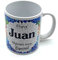 PLUS HOME Taza personalizada con nombre. Regalos personalizados con nombre y texto. Tazas con frases originales.JUAN