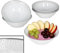 Ritzenhoff & Breker Venezia Lot de 6 bols à dessert I 200 ml I 6 personnes I Ø 14,5 cm I Élégant bol en porcelaine avec relief aspect galets I Mini bols blancs pour collations, dips, antipasti et