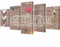 Homgoday Leinwandbild Set Home Sweet Home 100x50cm