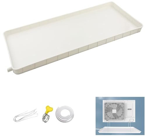 Yqyc Kondensatauffangschale der Klimaanlage, Kunststoff Tropfschale Wasserschale für Klimaanlagen Außengeräte, für Fenster-Wechselstrom- und Mini-Split-Geräte (Color : 4 pcs, Size : 91.5x45x3cm)