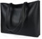 Flintronic Damen Henkeltaschen, Handtasche Damen, PU-Leder-Handtasche mit Reißverschlussfach, Große Schultertasche PU Leder Tote Shopper Bag für College, Schule, Arbeit, Alltag, Reisen-38*30*10.5cm