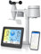 Brandson - Wetterstation Wlan mit Außensensor 5 in 1 – Funk - Wetterdaten per App WiFi - Wettervorhersage - Innen und Außentemperatur – Windmesser und Regensensor - Windrichtung - LCD Farbdispay