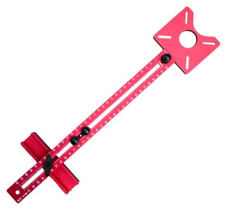 Router Fräsen Nut Halterung Einstellbar Schrank Vorlage Werkzeug, Aluminium Router Tisch Einsatzplatte für Holzbearbeitung Router Tisch Platte Holzfräsen FlipBoard Trimmen Maschine