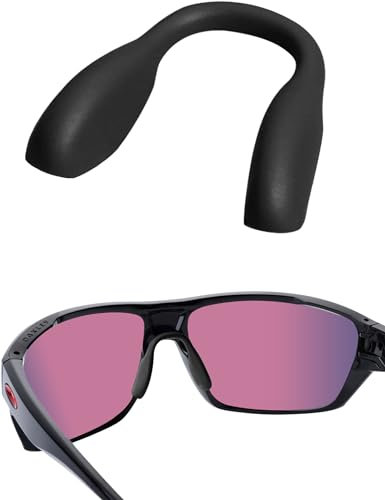 LenzReborn Almohadillas de nariz de repuesto para gafas de sol Oakley Split Shot/Crossrange/Crossrange R/Crossrange XL/Crossrange Shield//Split Time/OutPace/Targetline/Corridor, más opciones, Negro,
