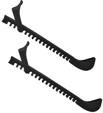 CUNTAUK Protections de Patins à Glace, Chaussures de Hockey, couvertures de Lames de Patins à Glace, Boucles réglables, Protections de Patins à Glace, Protections de Patins à Glace (Noir, Grandes)