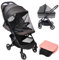 Vicloon Moskitonetz Kinderwagen, Mückennetz für Kinderwagen & Buggy Reisebett, Baby Universal Insektenschutz Moskitonetz, Reißfest und Waschbar, Idealer Schutz vor Wespen & Stechmücken, Schwarz
