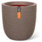 Capi Europe - Blumentopf Kugel Rib NL - 55x53 - Warm Taupe - Öffnung Ø46 - Blumentopf für den Innen- und Außeneinsatz - Bruchsicher - 100% recycelbar - KWTR935